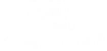 town land construction white logo
